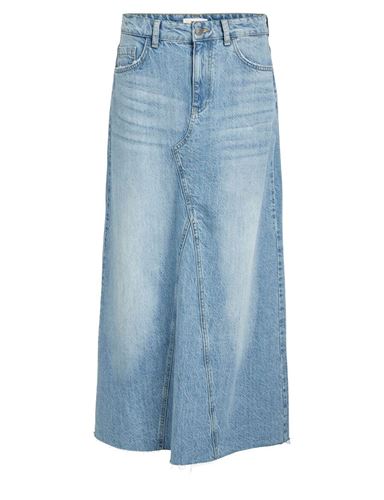 Kjolar - Objharlow long denim skirt – Light blue denim