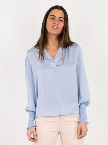 Blusar/Skjortor - Landa solid blouse – light blue