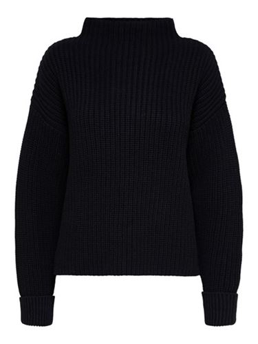 Tröjor/Koftor - Slfselma ls knit pullover – black