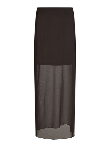 Kjolar - Marlise Mesh Skirt – Dark Brown