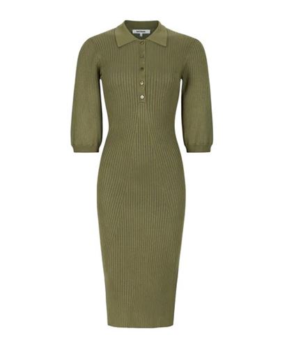 Klänningar - SRFilo knit dress – Martini olive