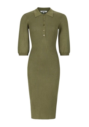 Klänningar - SRFilo knit dress – Martini olive