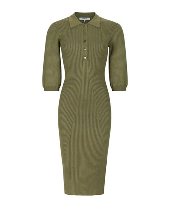 Klänningar - SRFilo knit dress – Martini olive