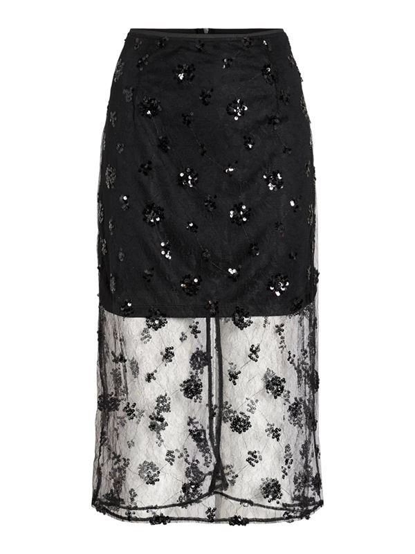 Kjolar - Viada midi skirt – Black beauty