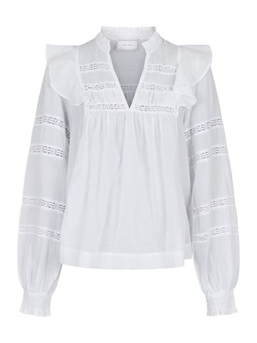 Blusar/Skjortor - Aroma s voile blouse – white