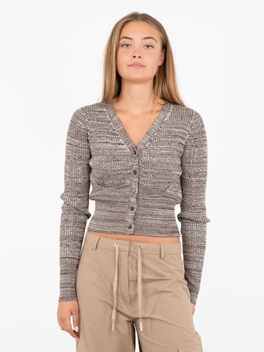 Tröjor/Koftor - Selin space dye knit cardigan – chocolate brown