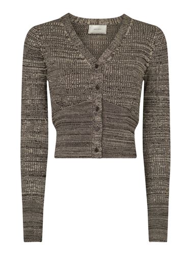 Tröjor/Koftor - Selin space dye knit cardigan – chocolate brown