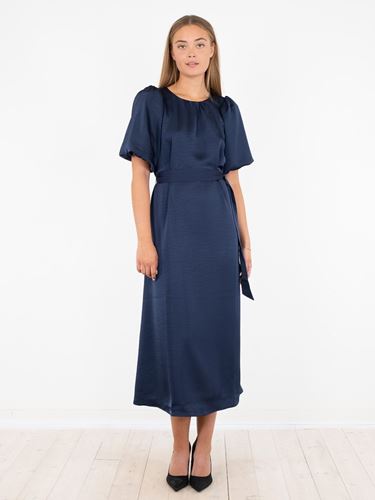 Klänningar - Gennera satin dress – navy