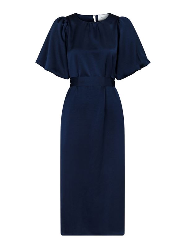 Klänningar - Gennera satin dress – navy