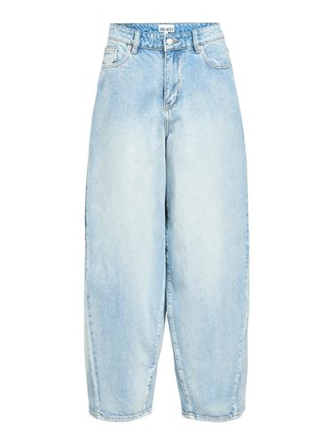 Byxor - Objmoji Elsa Super Barel Jeans – Light Blue Denim