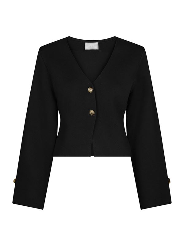 Tröjor/Koftor - Fulvia knit blouse – Black