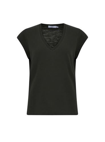 Toppar - CC Heart basic v-neck t-shirt – Black