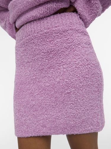 Kjolar - Objfrill short knit skirt – orchid/melange