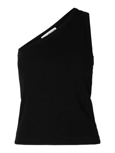 Toppar - Slfanna one shoulder top – Black