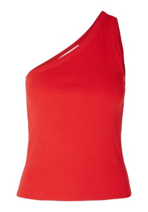 Toppar - Slfanna one shoulder top – Flame scarlet