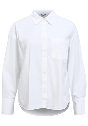Blusar/Skjortor - Objzila L/S Re Shirt – White