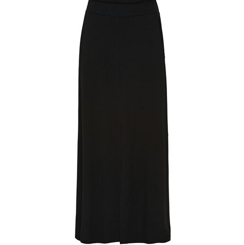 Kjol - Louis slit skirt – black