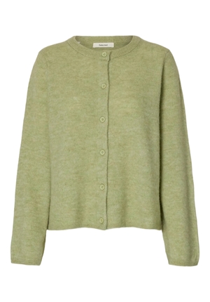 Tröjor/Koftor - Slflulu knit cardigan – Lint melange