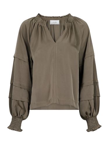 Blusar/Skjortor - Junilla Solid Blouse – Dusty army