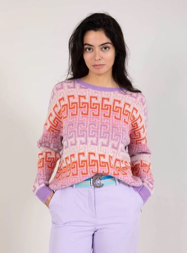 Tröjor/Koftor - Knit jaquard with cc color stripe – colorful cc logo