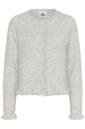 Tröjor/Koftor - KBNoabelle frill cardigan – Opal grey melange