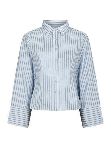 Blusar/Skjortor - Rosa Striped Crepe Shirt – Blue