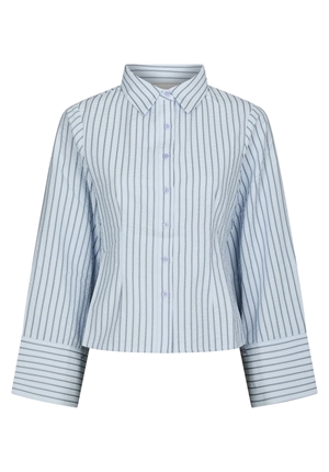 Blusar/Skjortor - Rosa Striped Crepe Shirt – Blue Blusar/Skjortor - Rosa Striped Crepe Shirt – Blue