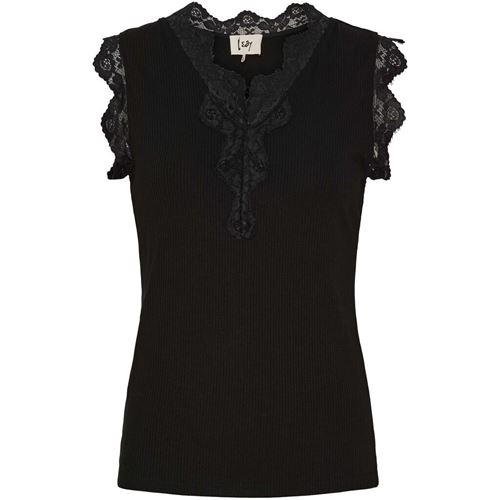 Toppar - Dee lace top – Black