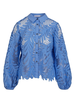 Blusar/Skjortor - Lace shirt – Bright sky blue