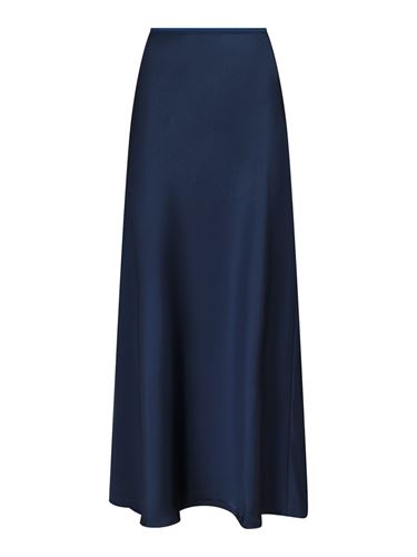 Kjolar - Vicky heavy sateen skirt – Midnight blue