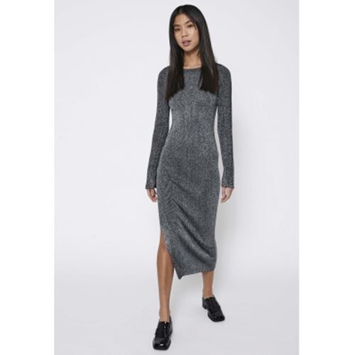 Klänningar - Sherry metallic knit dress – Silver metallic