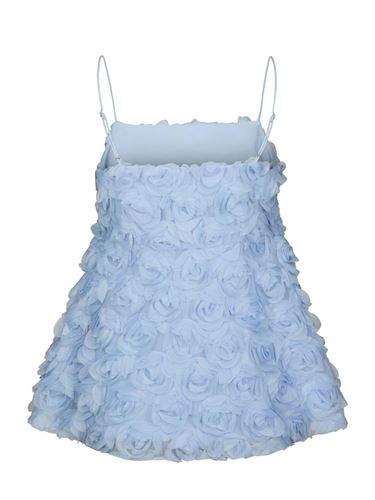 Toppar - Kenli Flower Top - Light Blue