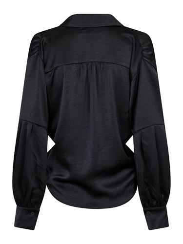 Blusar/Skjortor - Naja satin shirt – Black