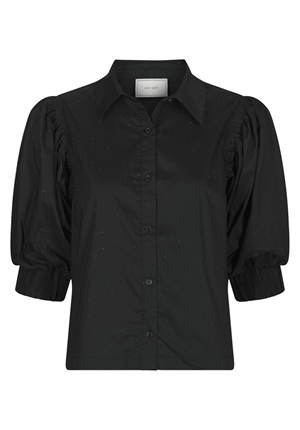 Blusar/Skjortor - Etta Poplin Bedazz Shirt – Black
