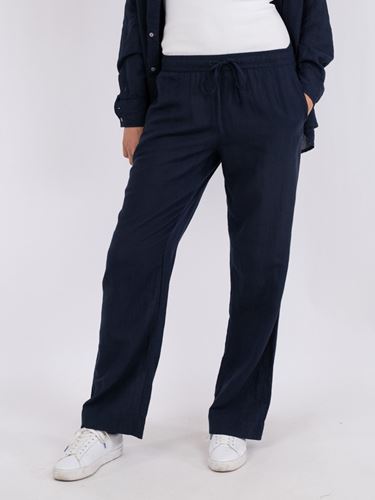 Byxor - Sonar Linen Pants – black