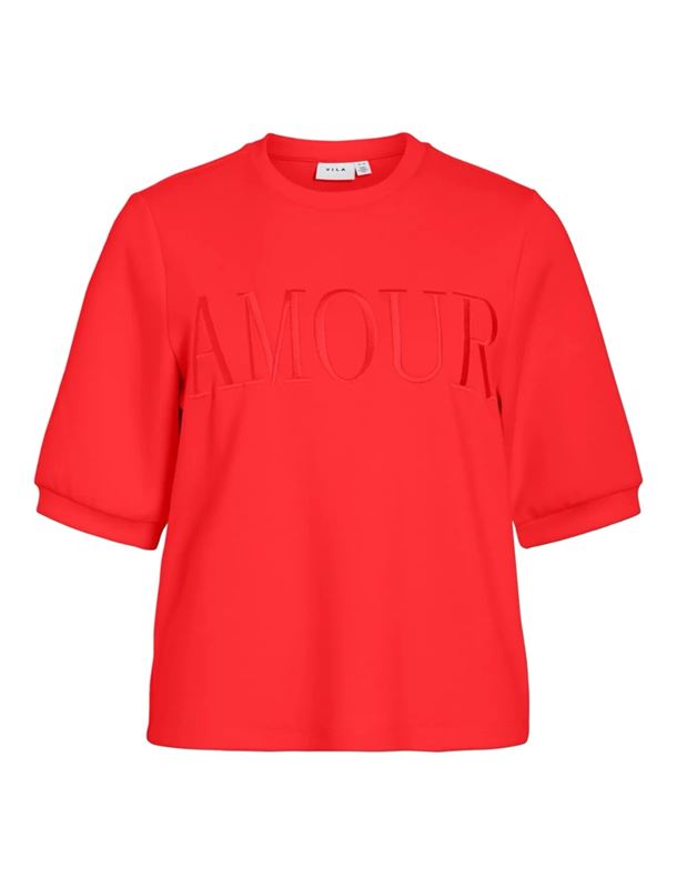 Tröjor/Koftor - Visif Ebr Sweat – Poppy Red/Amour