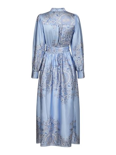 Klänningar - Nova Paisley Border Dress – Light Blue