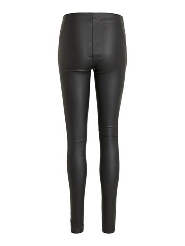 Byxor - Objbelle coated leggings – black
