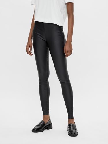 Byxor - Objbelle coated leggings – black
