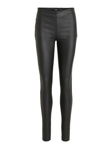 Byxor - Objbelle coated leggings – black