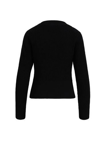 Tröjor/Koftor - Knit with buttons – Black