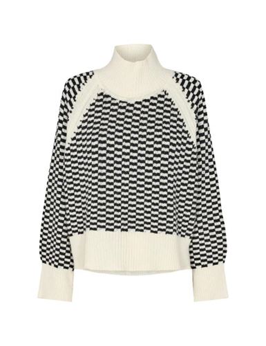 Tröjor/Koftor - Lr-kalima 21 knit pullover- black/white