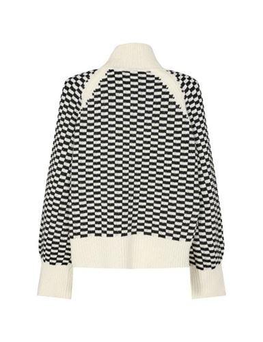 Tröjor/Koftor - Lr-kalima 21 knit pullover- black/white