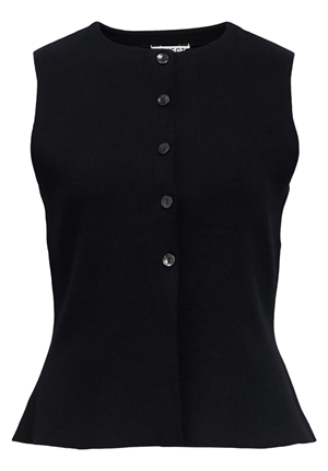 Tröjor/Koftor - Objreynard knit vest – Black