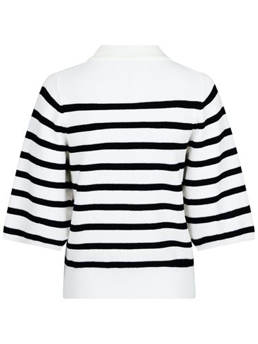 Blusar/Skjortor - Minka stripe knit blouse – black