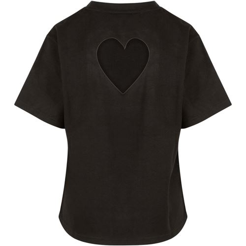 Toppar - Sweat Blouse With Heart Cutout – Black