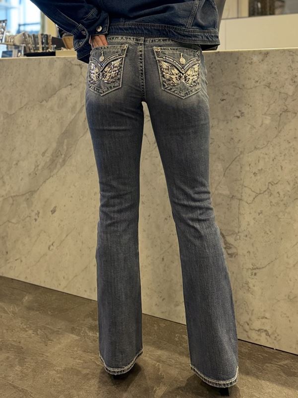 Byxor - Miss Me bootcut – Blue