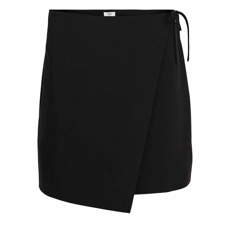 Kjolar - Objcecilie wrap skirt – Black