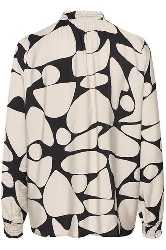 Blusar/Skjortor - MettaIW blouse – black/beige