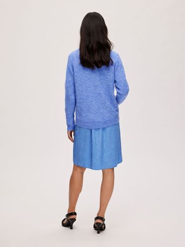Tröjor&Koftor - Slflulu knit o-neck – ultramarine
